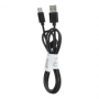 Jekod datový kabel USB-C 1A pro outdoor telefony s prodlouženým konektorem 1m black